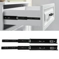 thumbnail image 1 of Drawer Slide, 3 Section Extension Ball Bearing, 10 Pairs, 100lb Load Capacity, Cold Rolled Steel, for Home Office, 1 of 7