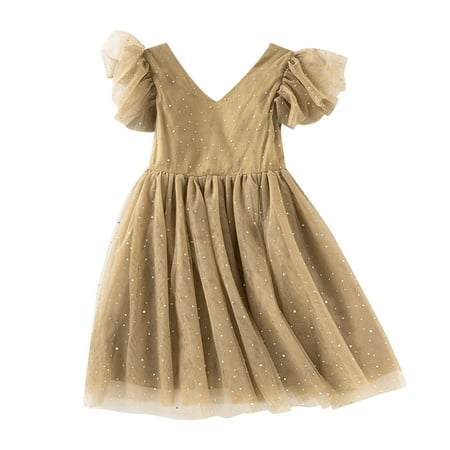 

Baby Girls Dress Princess Star Mesh Outwear Toddler Cute Cartoon Soft Trendy Spring Summer Casual Gifts To Child Girls Clothes