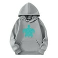 thumbnail image 4 of Tiweut Casual Hoodies for Girls Long Sleeve Hooded Fashion Turtle Printed Loose Fit Sweatshirt Relaxed Fit Blouses 9-10 Y, 4 of 4