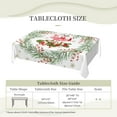 thumbnail image 6 of Christmas Tablecloth Rectangle 54x72 Inch - Holiday Decoration Printed New Year''s Eve Oblong Table Cloth - Washable Xmas Table Cover for Party, Kitchen, Dining Room, Outdoor, Indoor, 6 of 6
