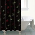 thumbnail image 4 of Black Christmas Star Pattern Shower Curtain 72"x72" ,Bathroom Decorative Shower Curtains Set with 12 Hooks,Modern Waterproof Washable Shower Curtain, 4 of 6