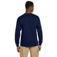 thumbnail image 2 of GILDAN G241 ADULT ULTRA COTTON 6 OZ. LONG-SLEEVE POCKET T-SHIRT, Navy, XL, 2 of 2
