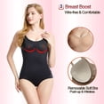 thumbnail image 4 of APEXFWDT Shapewear Bodysuit Tummy Control Body Shaper for Women Seamless V-Neck Camisoles with Built-in Bra Bodysuit Tops Body Shaper, 4 of 8