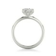 thumbnail image 3 of Brig Jewel Flower Engagement Moissanite Ring for Wife - 1.6 Ct Round Cut Moissanite Ring - 14K White Gold Plated Ring - Unique Proposal Ring for Her - Romantic Wedding Ring for Women's, 3 of 3