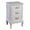 White, variant on International Caravan Windsor Carved Wood Three Drawers End Table-Color:Brown Stain