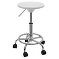 thumbnail image 4 of Studio Designs Round Studio Stool - Chrome - White, 4 of 5