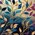 thumbnail image 2 of Colorful Canopy - Golden Teal Folige Canvas Wall Art, 2 of 2