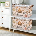 thumbnail image 2 of Yayeee Foldable Storage Basket for Shelves with Handles Set of 2 Waterproof Cloth Bins, Campfire Pattern, 2 of 7