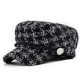 thumbnail image 1 of (m, 56-58cm), Negro, 1 pieza Boina Gorra de Moda para Mujer Sombreros Casuales Retro Elegante Sombrero Visera Gorra de Invierno para Dama, 1 of 5