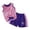 Purple, variant on Big Boys Quick Drying Sports Tracksuit Kids Tank Top Shorts Set, Sizes 9-10Y