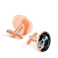 thumbnail image 3 of Spotted Dog Men's Stainless Steel Shirt Cufflinks for Formal Attire, 3 of 6