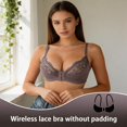 thumbnail image 3 of Women's Lace Comfort Front Closure Bras U-Back Underwire Adjustable Straps Everyday Bra, 3 of 4
