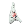 thumbnail image 1 of Ocarina de cerámica de 12 agujeros, idea de regalo pintada a mano para músicos principiantes, fácil de aprender 367, 1 of 5