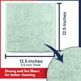 thumbnail image 2 of Microfiber Cleaning Cloth - Sea Green - 8Pcs (12.5x12.5 inch) High Performance - 1200 Washes, Ultra Absorbent Car Towel Traps Grime & Liquid for Streak-Free Mirror Shine - car Washing Cloth, 2 of 5