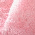 thumbnail image 6 of Sprinday 3-Piece Shaggy Plush Duvet Cover Set，King Size Pink Fuzzy Fluffy Bedding Set with 2 Pillow Shams，Zipper Closure, 6 of 8