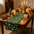 thumbnail image 4 of Christmas Table Runner Golden Snowflake Design Washable for Dining Table Holiday Party Home Decor, 4 of 6