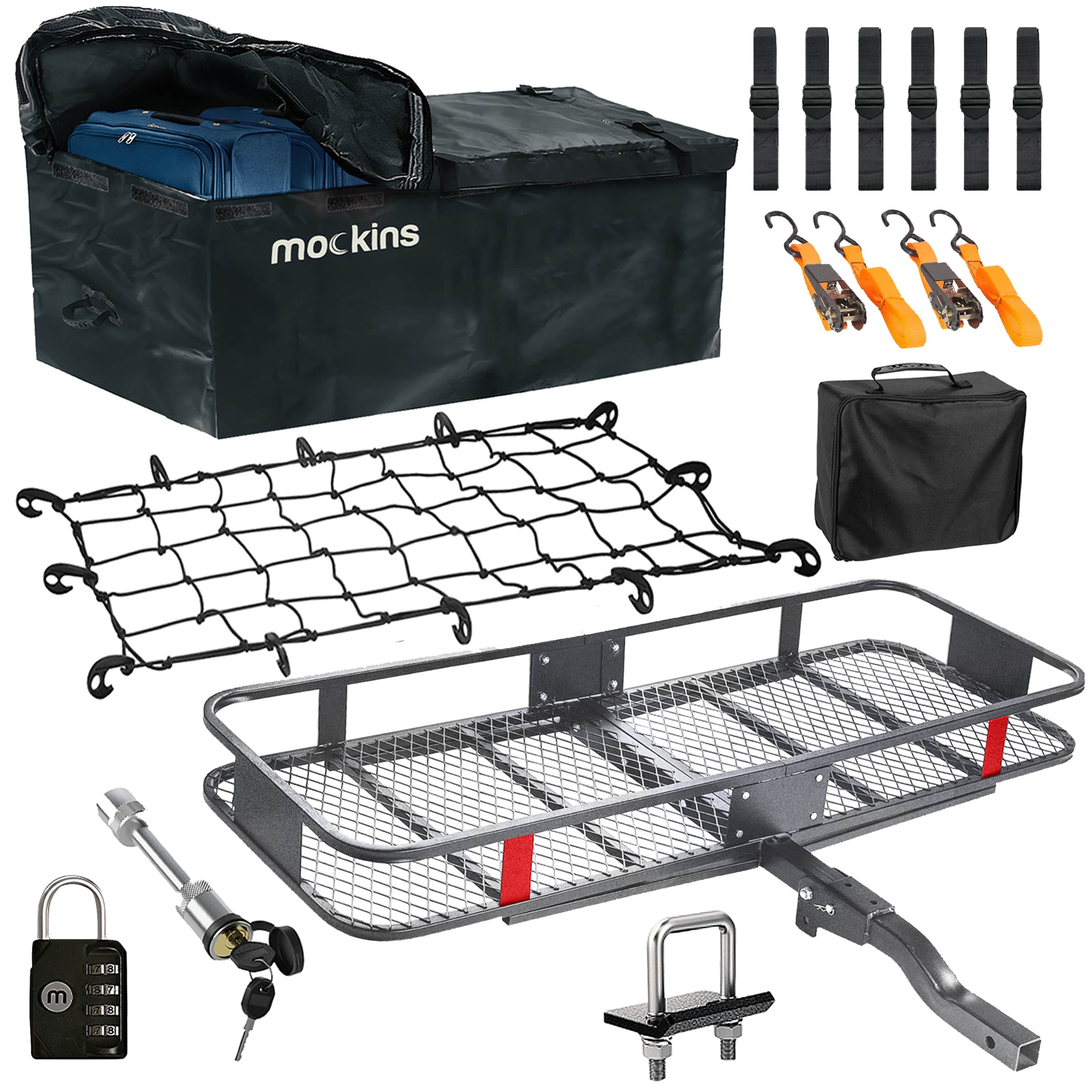 Buy Mockins XL Trailer Hitch Cargo Carrier Hitch Mount 500 lbs. Hitch