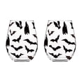 thumbnail image 6 of Halloween Glass Stemless Drinking Glass, 15 oz 2D Bat-shaped Glass Cup, Decorative Party Drinkware for Halloween Dinner Parties and Home Bar Decor(2 Pack), 6 of 6