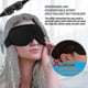 thumbnail image 2 of 3D Contour Sleeping Mask, Black Eye Mask, Blackout, Breathable Eye Protection, Outdoor Sleep Aid, 2 of 5