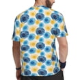 thumbnail image 2 of Wukai Circular Print Men's Short-Sleeved Mesh T-Shirt,Quick-Dry Short Sleeve Workout T-Shirt-6X-Large, 2 of 8