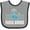 Heather and Black, variant on Inktastic Nicu Grad Baby Whale Boys or Girls Baby Bib