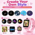 thumbnail image 5 of Kids Smart Watch with 90° Rotatable Camera, 26 Educational Games, Music Player, No App Required, Smartwatch for Boys and Girls Ages 5-12, Pink, 5 of 10