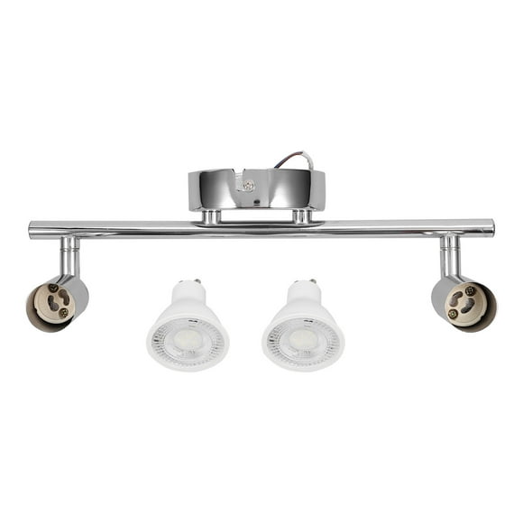 EeaseMX Foco LED giratorio de luz blanca de 85-240 V, 2 x 3 W, para interior de sala de estar, decorativo, para techo, espejo absorbente, bombilla incluida.