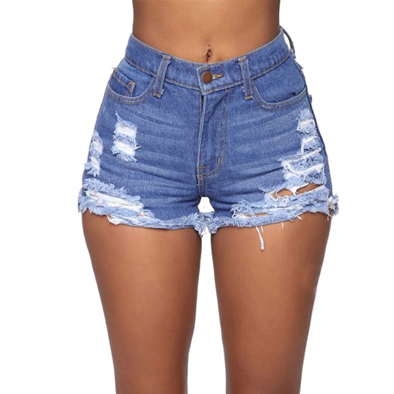 adviicd Short Women Pants Jeans plus Size Womens Juniors Jean Shorts Frayed Hem Ripped Denim Shorts Jeans Black for Women Elastic Waist Pants