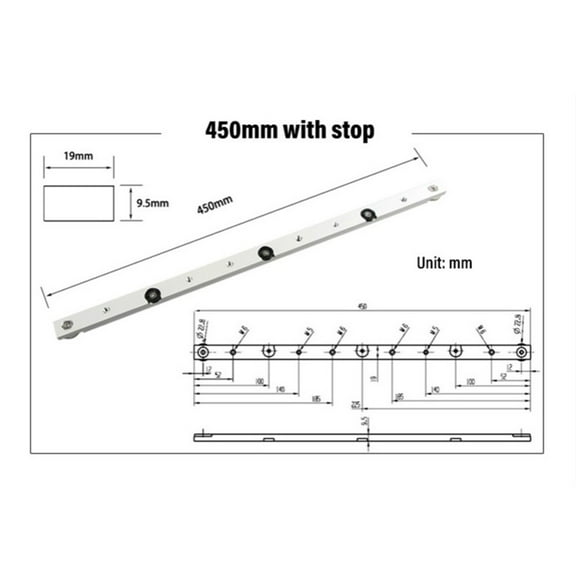 Aluminium Alloy T-tracks Slot Miter Track And Miter Bar Slider Table Saw Miter