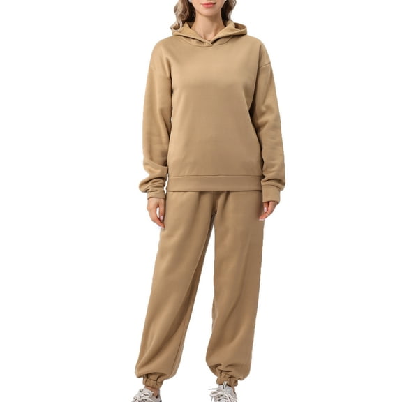UVN Tracksuit for Women Hoodie 2 Piece Set Sweatsuit Casual Sweatshirt Sweatpant Jogging Outfit with Pockets