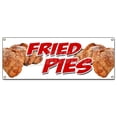 thumbnail image 1 of Fried PIES Signe de Bannière Frit Fruits Cerise Citron Pêche Chaud, 1 of 10