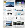 thumbnail image 2 of SYLVOX 40" Smart RV TV with Wall Mount, 12 Volt TV 1080P Google TV ATSC NTSC WiFi Bluetooth HDMI USB, AC/DC Powered, for RV Camper Van (Vehicle Series), 2 of 7