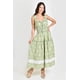 thumbnail image 5 of Vestido campesino Roman Fashion /Juvenil, 12187 (Verde cuadros) verde CH, 5 of 6