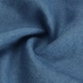 thumbnail image 5 of Fesfesfes Spring Dresses for Women Short Sleeve Dress Solid Color Pullover Denim Dress Turn Down V Neck Mini Dress, 5 of 9
