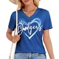 thumbnail image 1 of Remera Talovee de Béisbol para Mujer Día de Juego Azul Talle XL, 1 of 5
