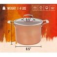 thumbnail image 4 of CONCORD 7 QT Copper Non Stick Stock Pot Casserole Coppe-Ramic Series Cookware (Induction Compatible), 4 of 4