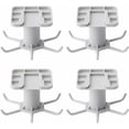 thumbnail image 1 of Rotating Kitchen Hooks for Under Cabinet Storage, Multi-Function Hooks with Seamless Adhesive Base for Kitchen Bathroom Balcony, 360 Degree Rotation Retractable &amp; Rotating, 1 of 5