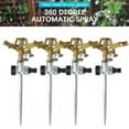 thumbnail image 2 of Peggybuy Adjustable Rotate Watering Sprinkler Garden Metal Irrigation System (4pcs), 2 of 9