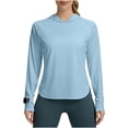 thumbnail image 2 of Livrdious UPF 50 Sun Shirt Hoodie for Women Lightweight Quick Dry Womens UV Protection Long Sleeve T-Shirt for Outdoor Activitys, 2 of 7