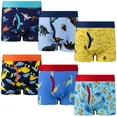 thumbnail image 1 of BIG ELEPHANT Paquete de 6 Bóxers para Niños – 100% Algodón, Ropa Interior Suave y Transpirable para Niños Pequeños, Tallas 3-9 Años, 1 of 14
