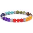 thumbnail image 1 of Woeilo Lava Rock 7 Chakra Healing Bracelet, Aromatherapy Essential Oil Diffuser Bracelet, 1 of 5