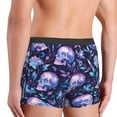 thumbnail image 6 of Salouo Blue Skull Crystal Print Men's Boxer Briefs,Breathable Underwear Elastic Waistband Briefs for Men -Small, 6 of 8