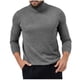 thumbnail image 1 of Blusa y camisas de cuello alto y manga larga para hombre, de color liso, muy elásticas, de punto con cuello alto y capucha, top de manga larga, top/camisa de cuello alto y manga larga, blusa para homb, 1 of 4