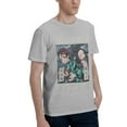 thumbnail image 2 of Dem-on Anime SLA-yer (4) Men's Basic Short Sleeve T-Shirt Gray 3X-Large, 2 of 5