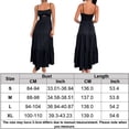 thumbnail image 2 of Vestido Sin Mangas Vestido de mujer Flutter A-line Maxi Dress Halter Vestido largo Mujer Casual Vestido largo Ygjytge Negro L para Mujer, 2 of 5