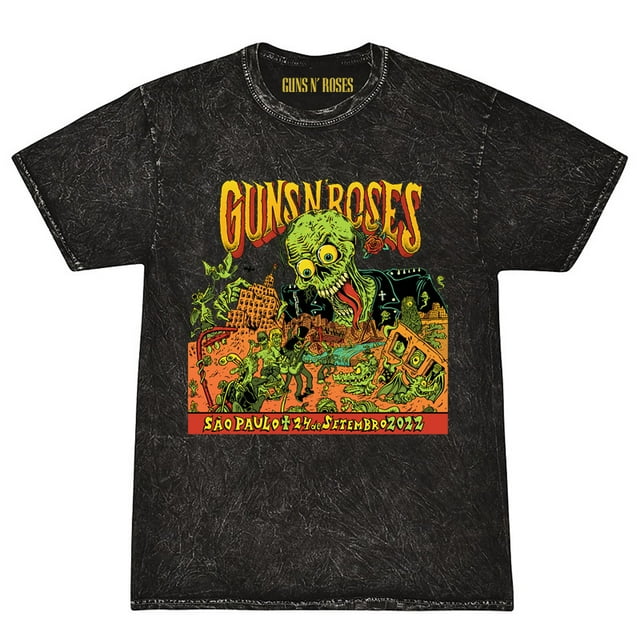 Guns N‘ Roses Nous Sommes de Retour Style Rétro de Rue T-Shirts Imprimés Lavage Mode Féminine Manches Courtes Amples T-Shirts d'Été Femmes