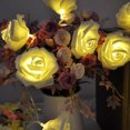 thumbnail image 4 of Guirnalda de luces LED con forma de rosa, 20 luces LED, decoración navideña para interiores, para el hogar, San Valentín, 4 of 4