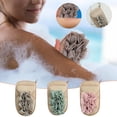 thumbnail image 1 of Xihbxyly Esponja de Baño 2 En 1, Diseño de Doble Cara, Función Exfoliante y Espumante, Material Suave y Agradable para La Piel, Cordón de Fácil Secado, Accesorio de Baño Multiusos, Tamaño 21 X 5 Cm, 1 of 2