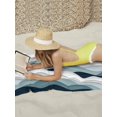 thumbnail image 6 of Beach Towel Gray Blue Ombre Bath Pool Towels Abstract Geometric Sea Wave Absorbent Beach Towel Soft Large Quick Dry Lightweight Camping Travel Sports Yoga Gym Swim Towels for Adult 35x70 Inch, 6 of 9