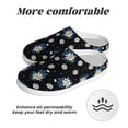 thumbnail image 6 of Kdxio Daisies Flowers Women's Men's Slippers Plush Slip-On House Slipper for Winter Indoor Soft Cushion Non-slip Fluffy Slides Slippers-35/36, 6 of 7